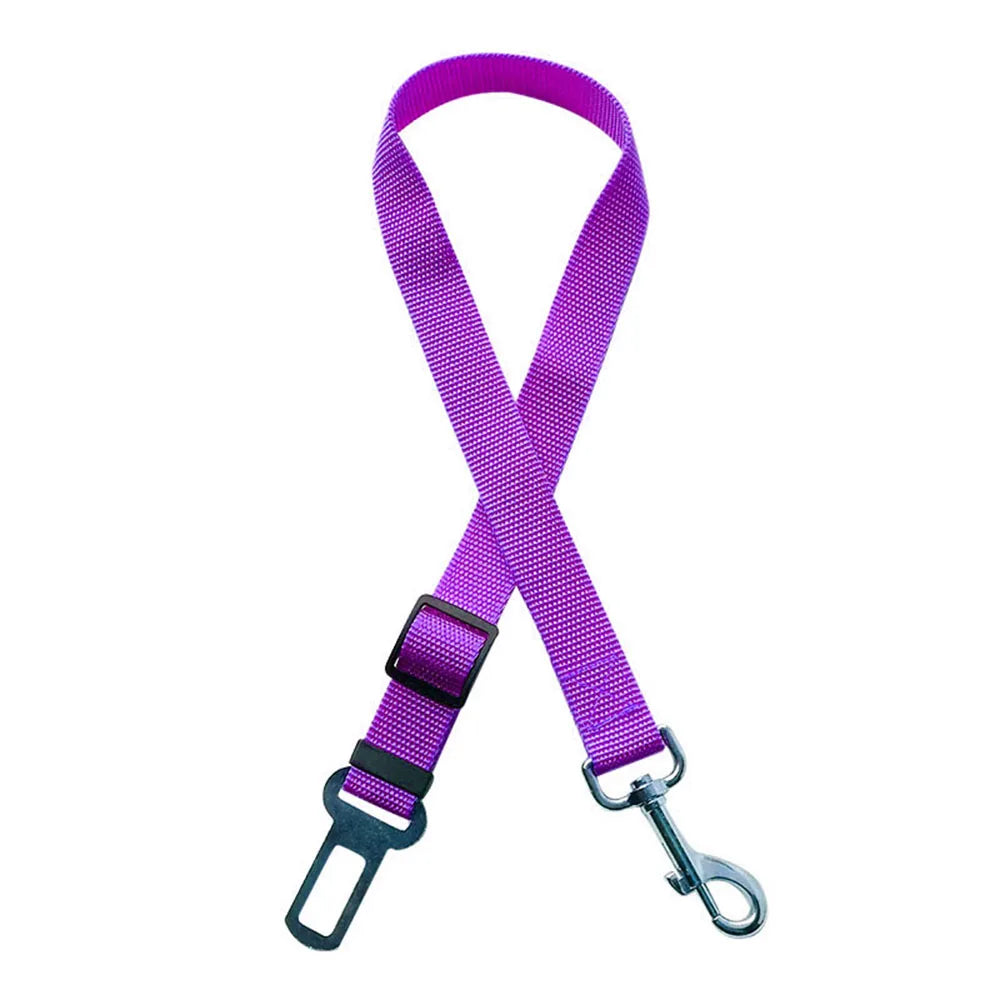 Adjustable Dog Car Seat Belt – Reflective & Padded Harness