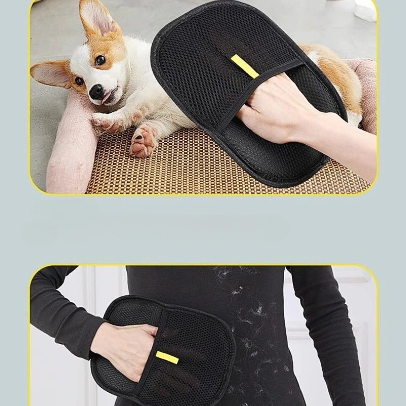 Dog & Cat Dehairing Gloves – Portable Hair Remove