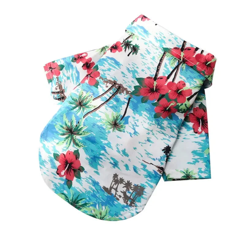 Summer Pet Clothes – Hawaiian Style Dog Shirt