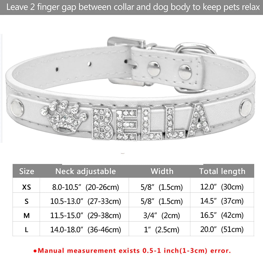 Personalized Bling Dog Collar – Crystal Rhinestone