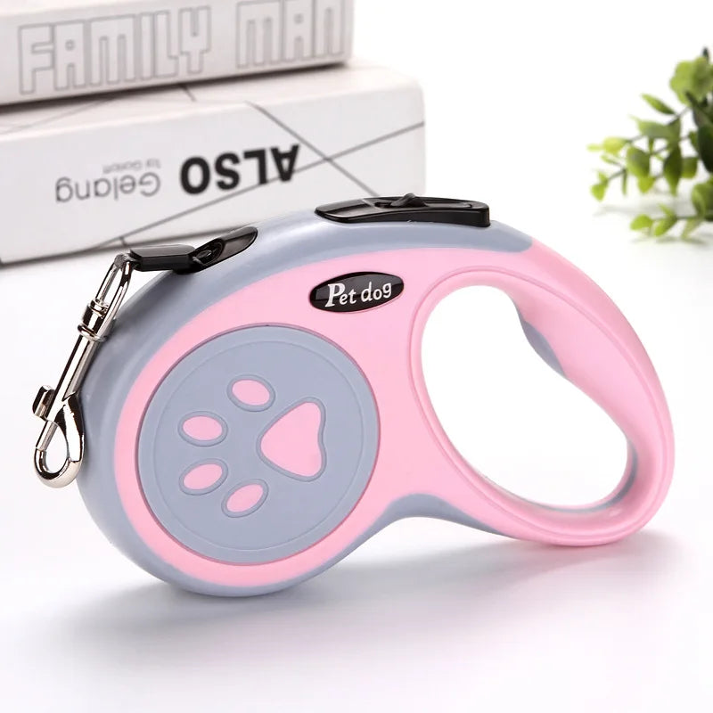 Retractable Dog Leash – Durable Nylon, 3m & 5m