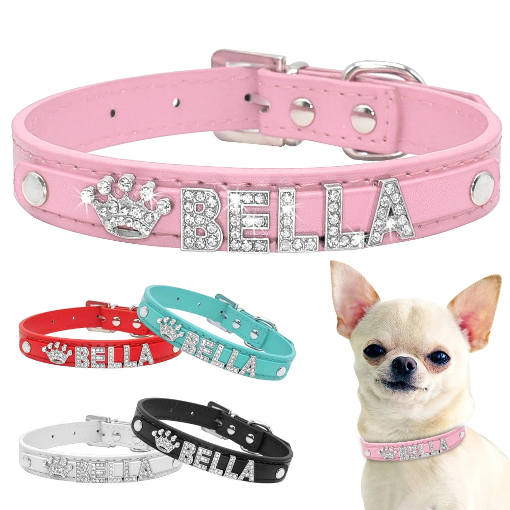 Personalized Bling Dog Collar – Crystal Rhinestone