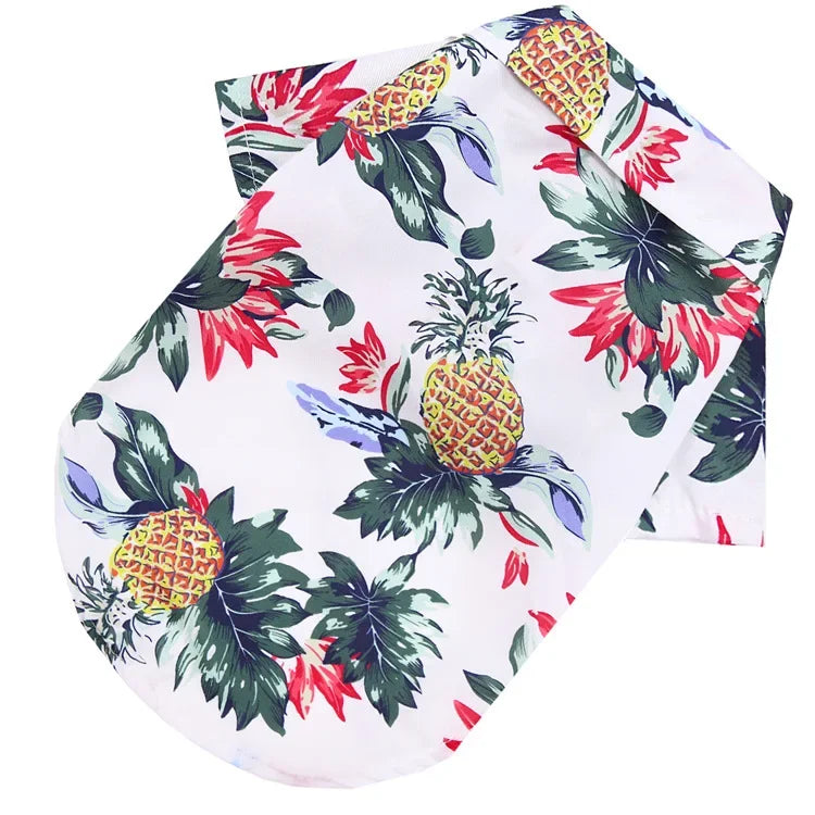 Summer Pet Clothes – Hawaiian Style Dog Shirt