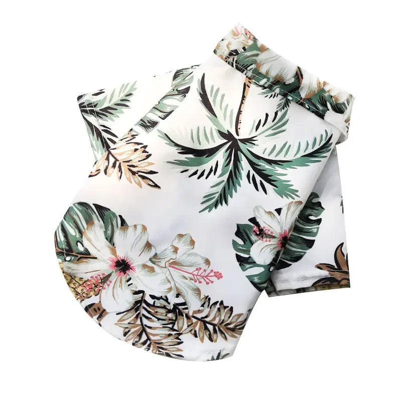 Summer Pet Clothes – Hawaiian Style Dog Shirt