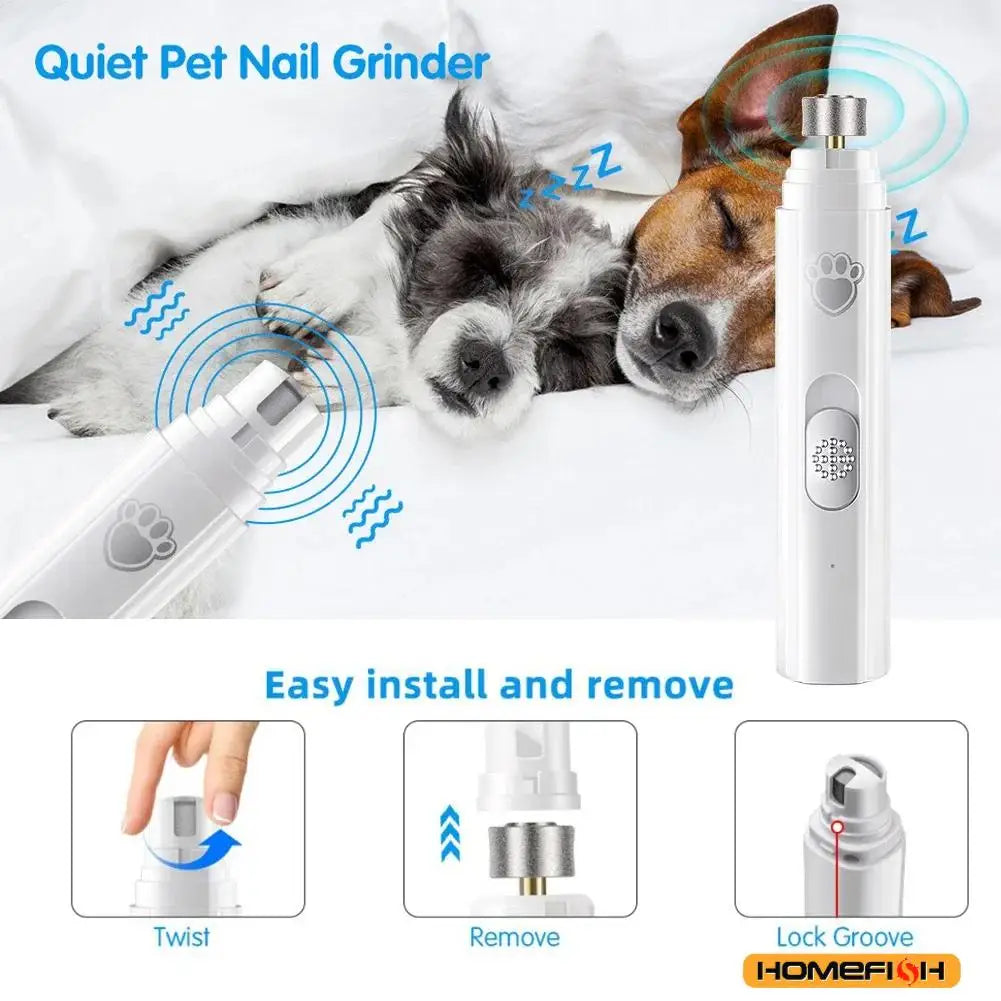 Electric Dog Nail Grinder – USB Pet Nail Trimmer