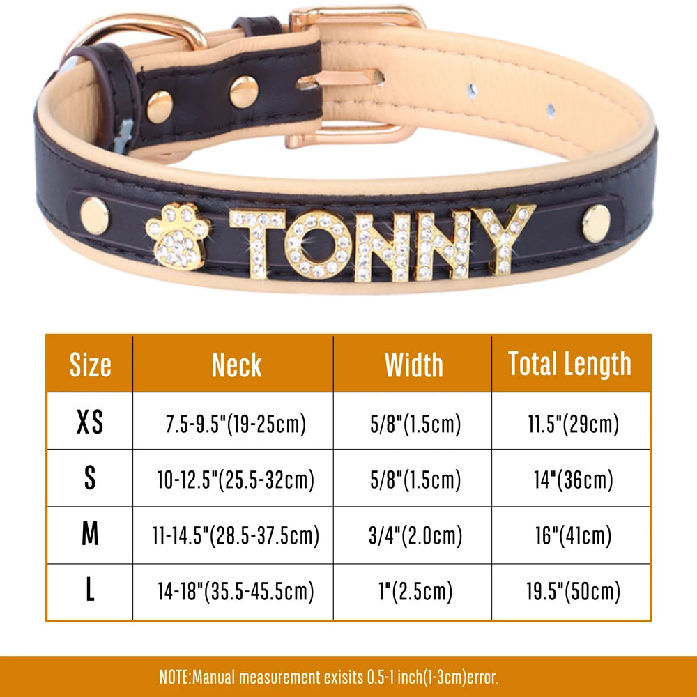 Personalized Bling Dog Collar – Crystal Rhinestone