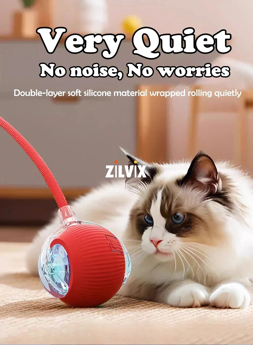 Smart Ball for Dogs and Cats | Interactive Toy with Automatic Movement