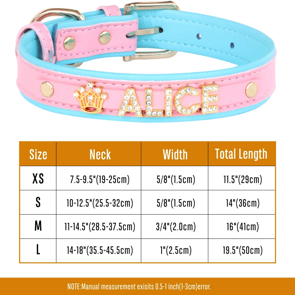 Personalized Bling Dog Collar – Crystal Rhinestone