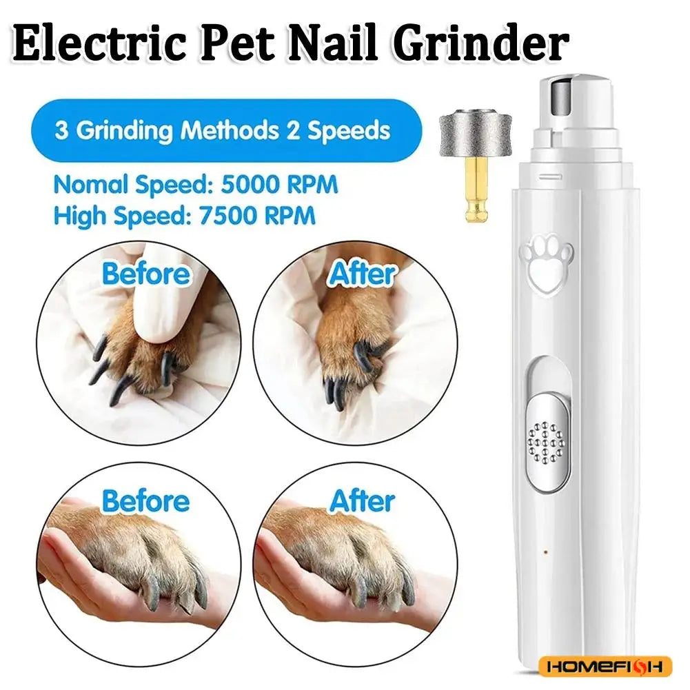 Electric Dog Nail Grinder – USB Pet Nail Trimmer