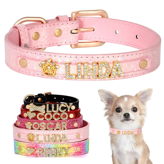 Personalized Bling Dog Collar – Crystal Rhinestone