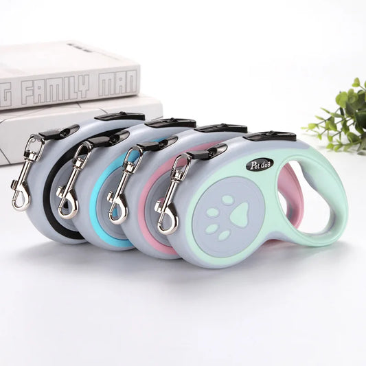Retractable Dog Leash – Durable Nylon, 3m & 5m