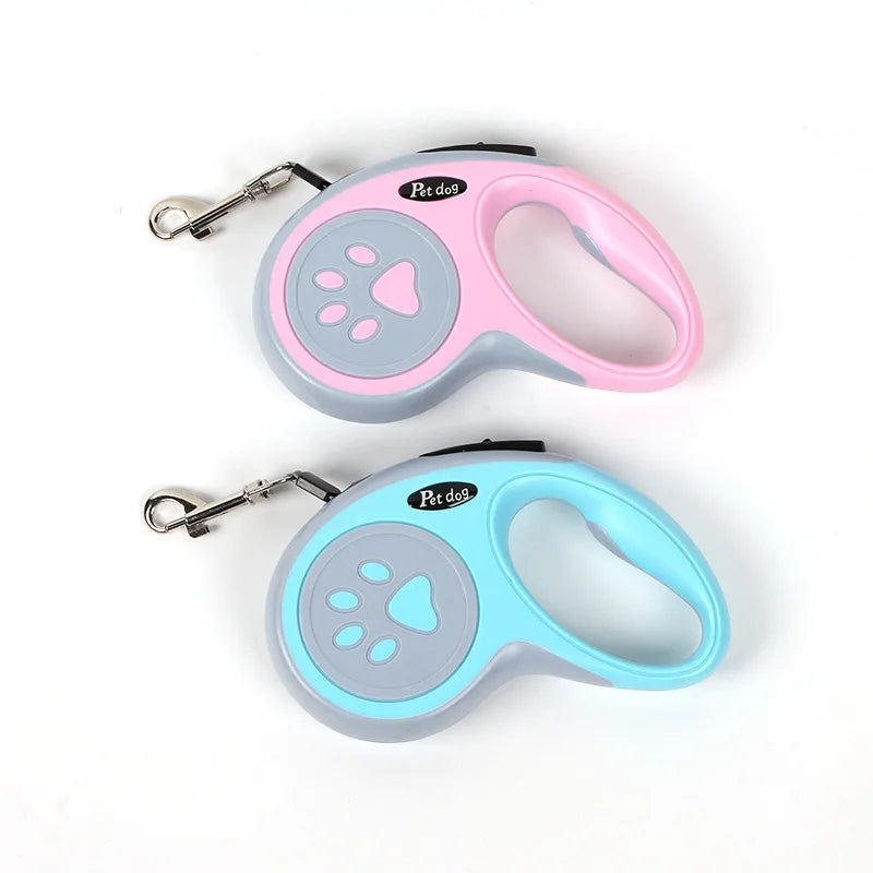 Retractable Dog Leash – Durable Nylon, 3m & 5m