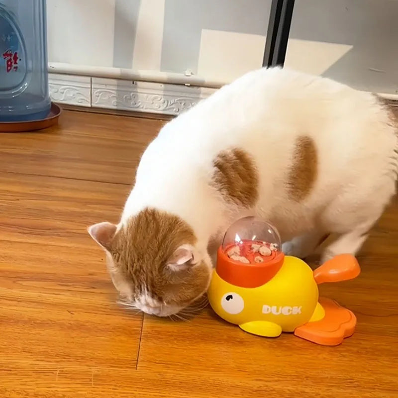 Interactive Duck Treat Dispenser – Cat & Dog Toy