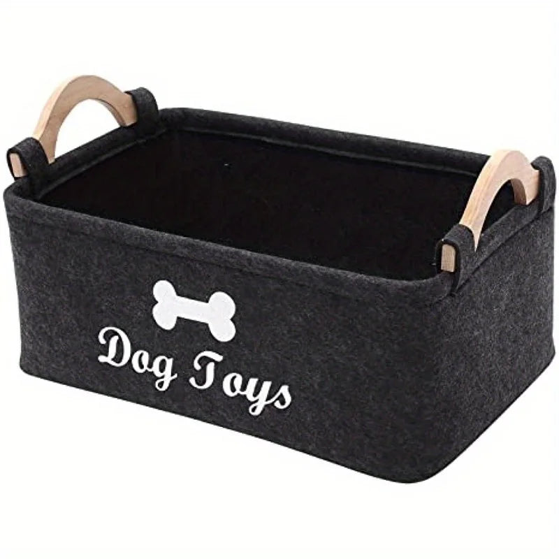 Felt Pet Storage Basket – Toys, Blankets & Leashes