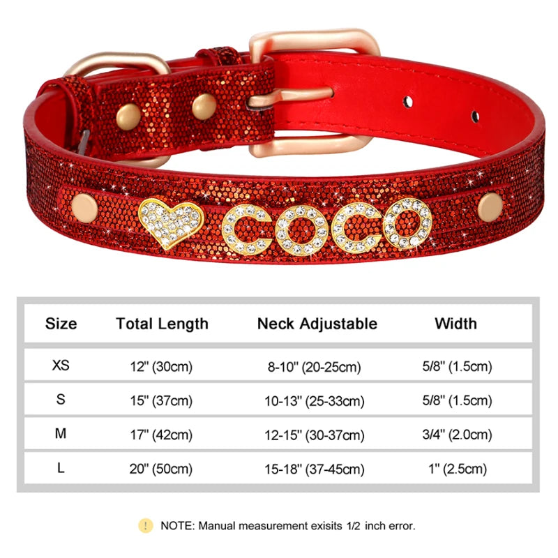 Personalized Bling Dog Collar – Crystal Rhinestone