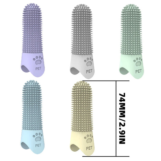 Pet Silicone Toothbrush – Teeth Cleaning for Dogs & Cats