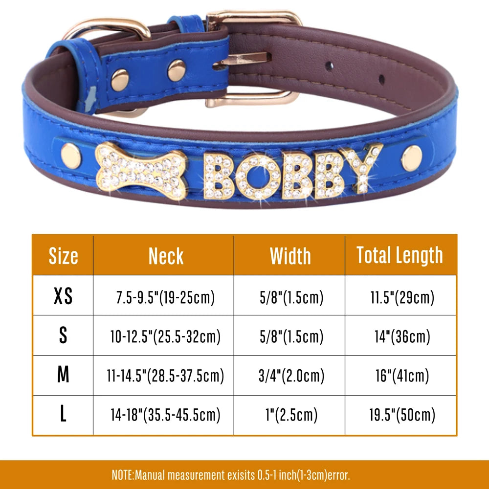 Personalized Bling Dog Collar – Crystal Rhinestone