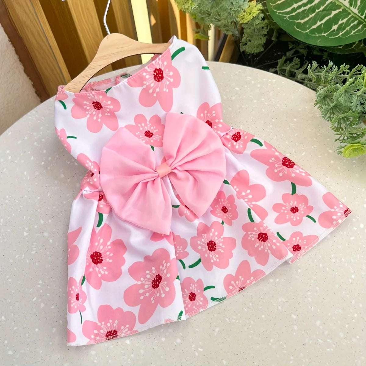 Summer Dog Dress – Floral Princess Outfit for Pets