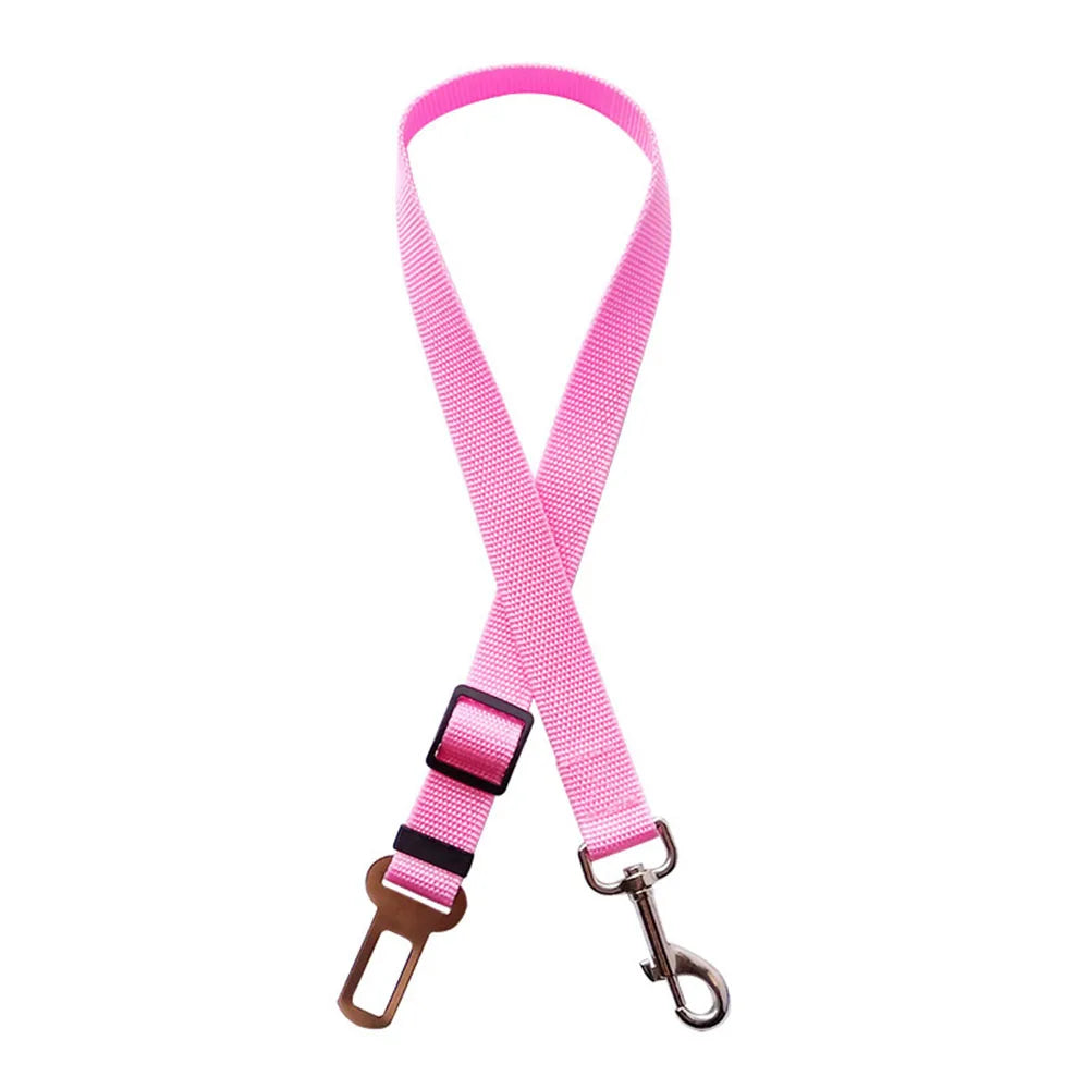 Adjustable Dog Car Seat Belt – Reflective & Padded Harness