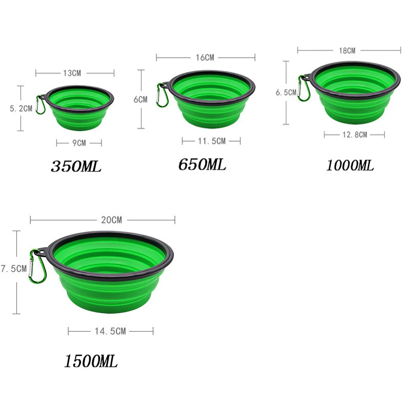 Portable Dog & Cat Bowl – 2-in-1 Travel Feeder