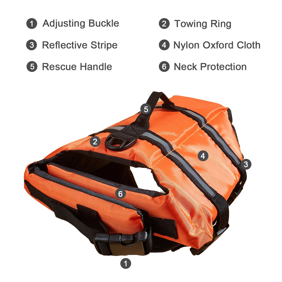 Pet Life Jacket for Dogs – Surfing & Boating Safety