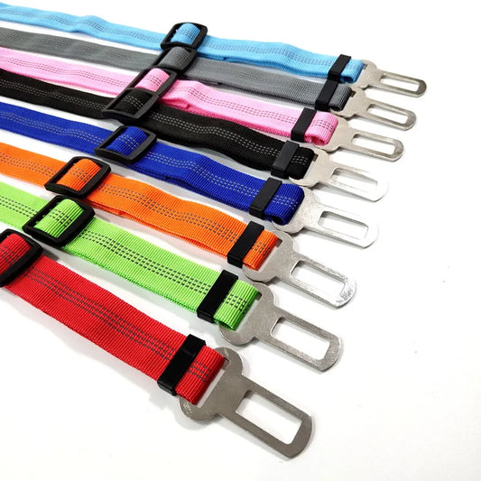 Adjustable Dog Car Seat Belt – Reflective & Padded Harness