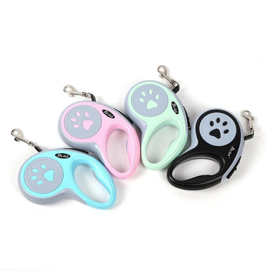 Retractable Dog Leash – Durable Nylon, 3m & 5m