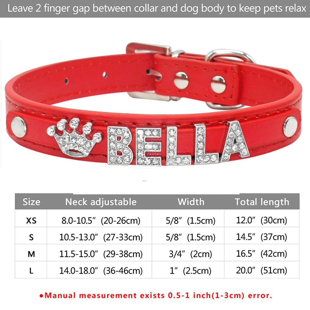 Personalized Bling Dog Collar – Crystal Rhinestone