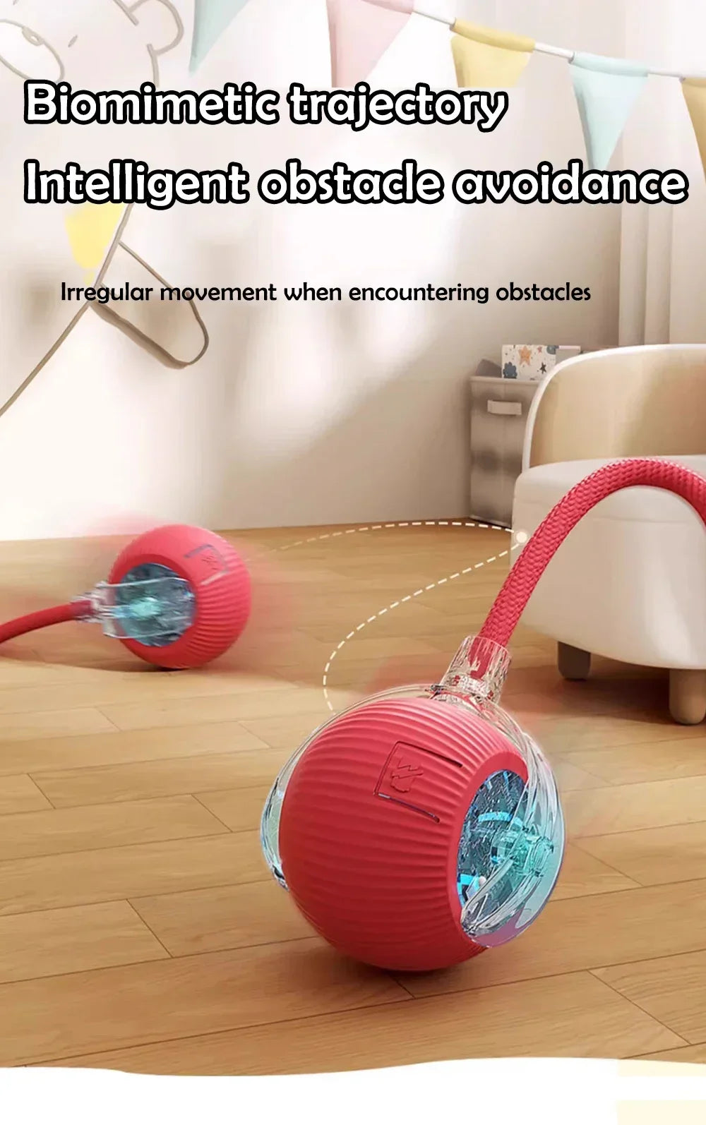 Smart Ball for Dogs and Cats | Interactive Toy with Automatic Movement