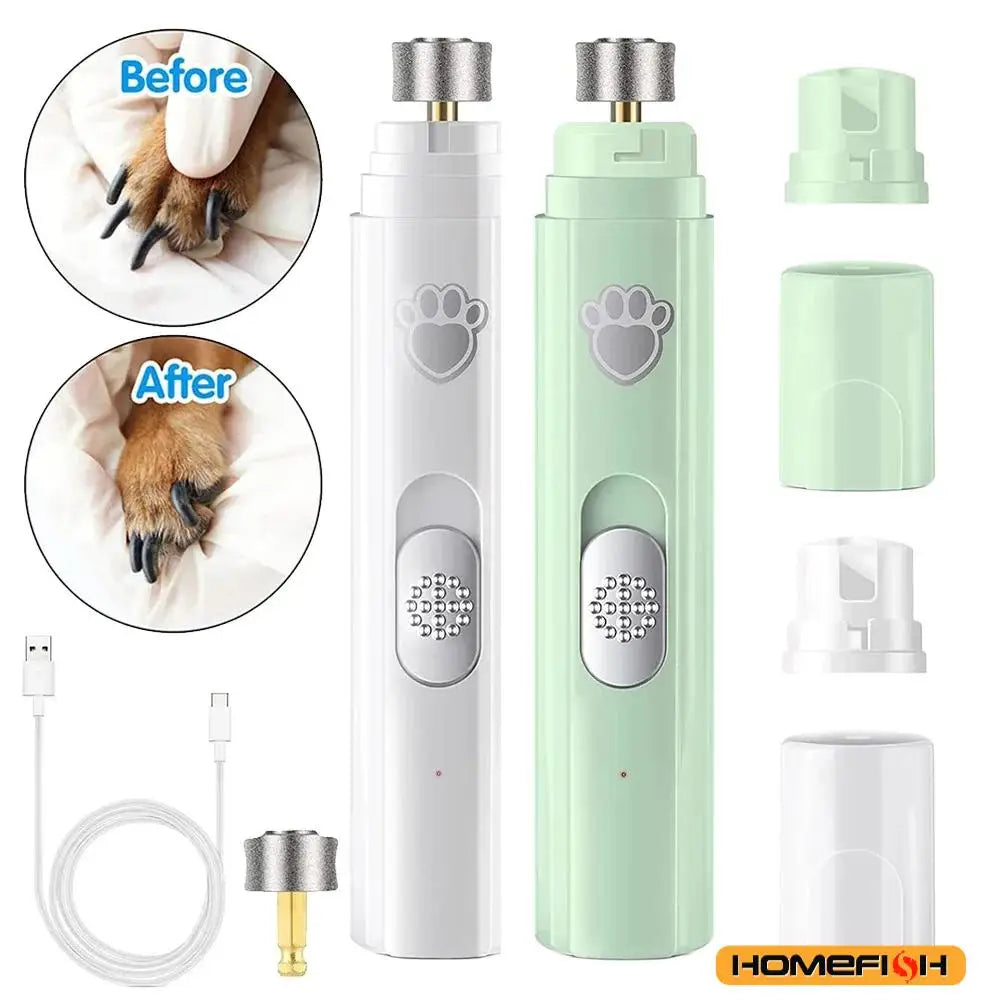 Electric Dog Nail Grinder – USB Pet Nail Trimmer