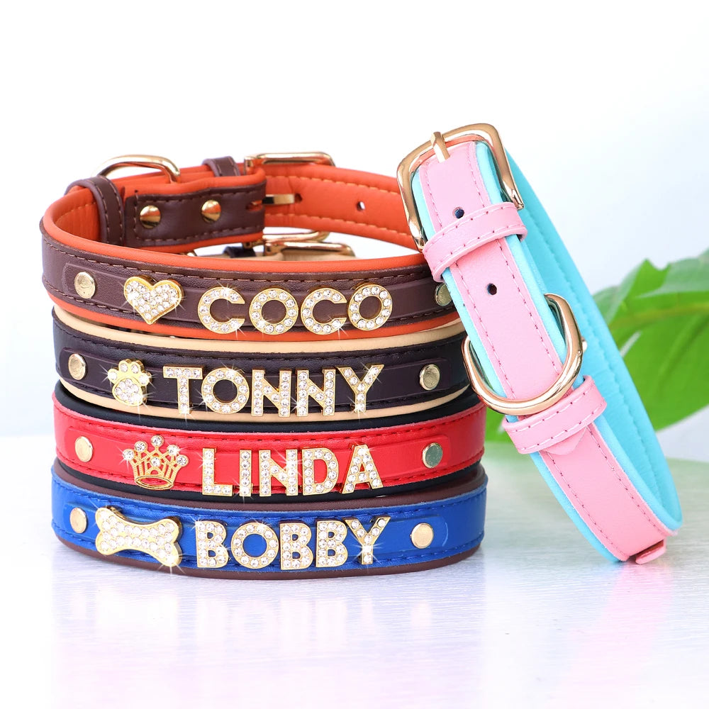 Personalized Bling Dog Collar – Crystal Rhinestone