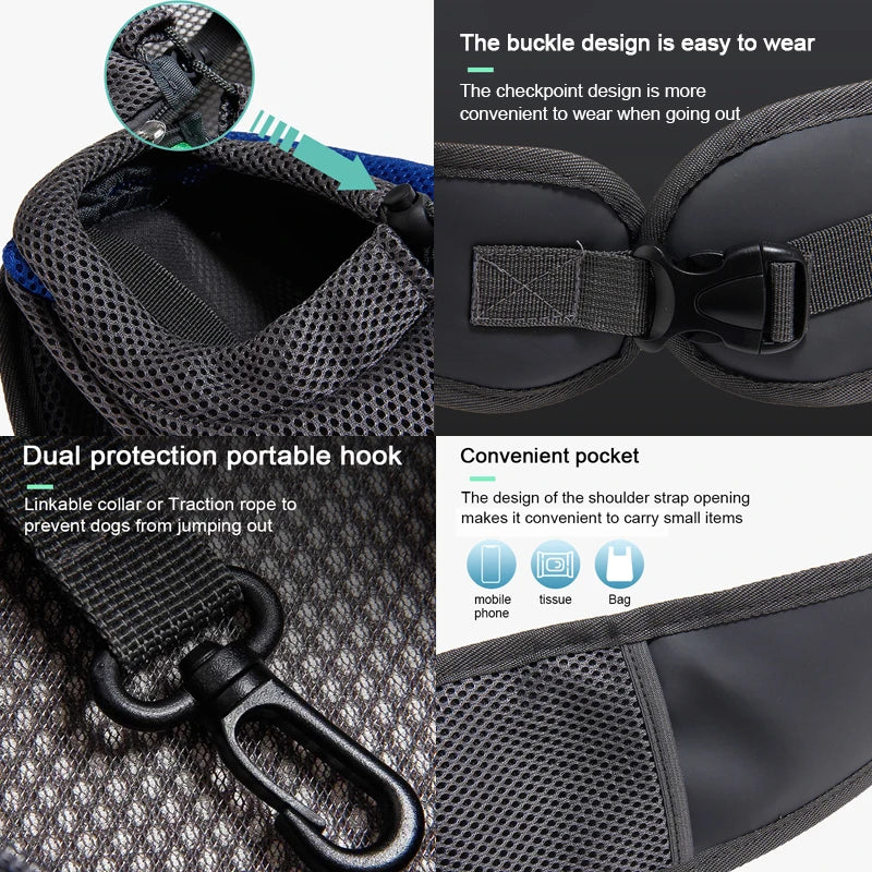 Pet Carrier Backpack – Travel Sling Bag for Dogs & Cats