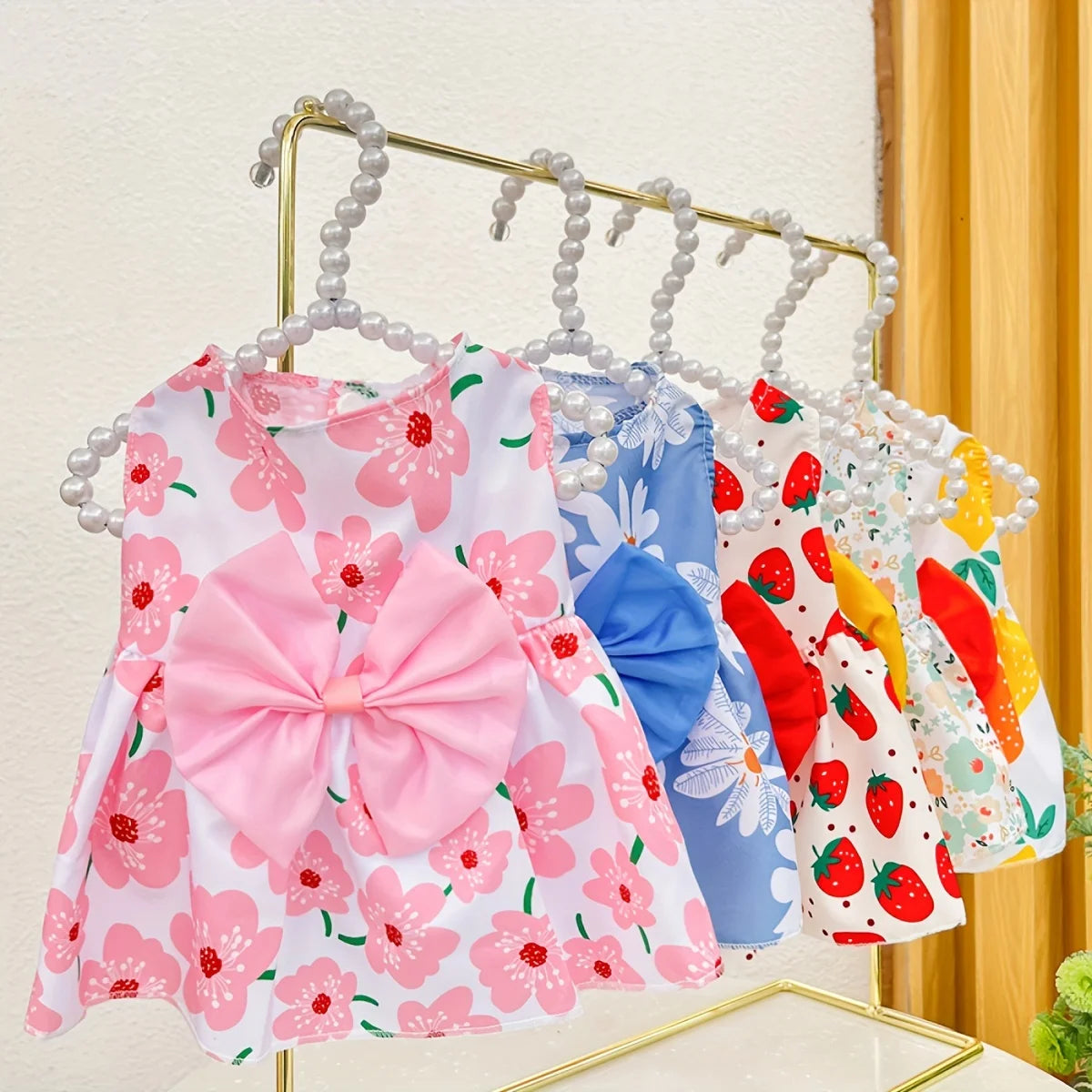 Summer Dog Dress – Floral Princess Outfit for Pets