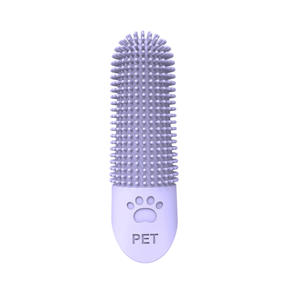 Pet Silicone Toothbrush – Teeth Cleaning for Dogs & Cats