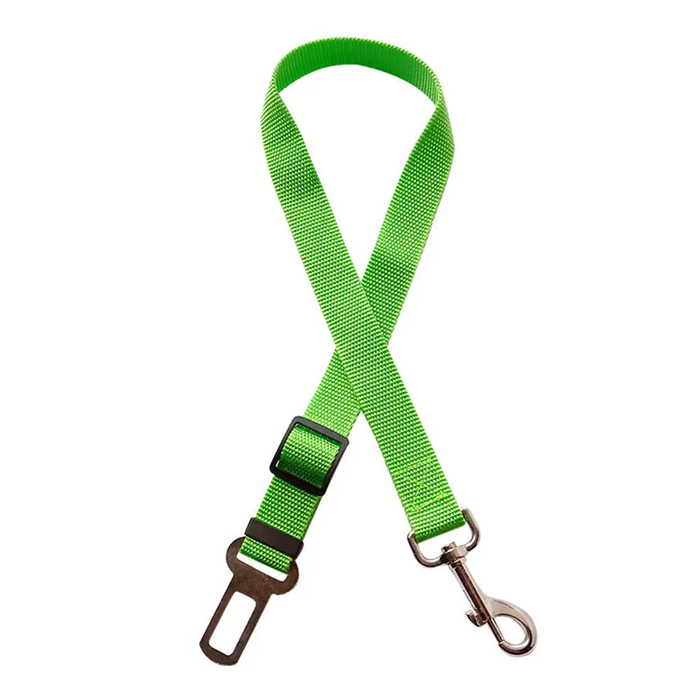 Adjustable Dog Car Seat Belt – Reflective & Padded Harness