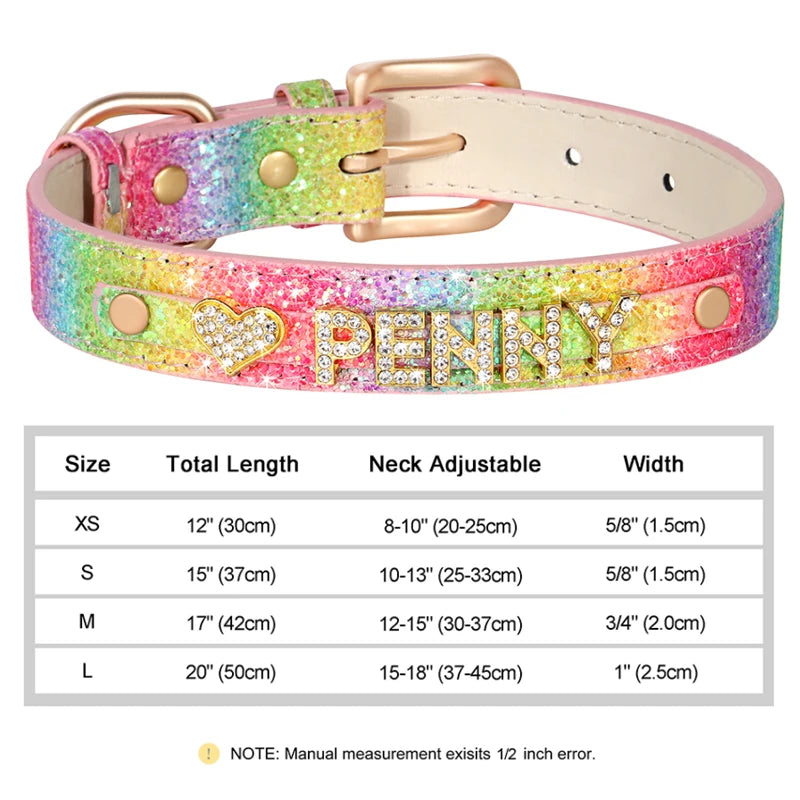 Personalized Bling Dog Collar – Crystal Rhinestone