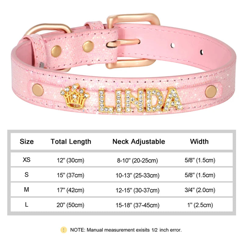 Personalized Bling Dog Collar – Crystal Rhinestone