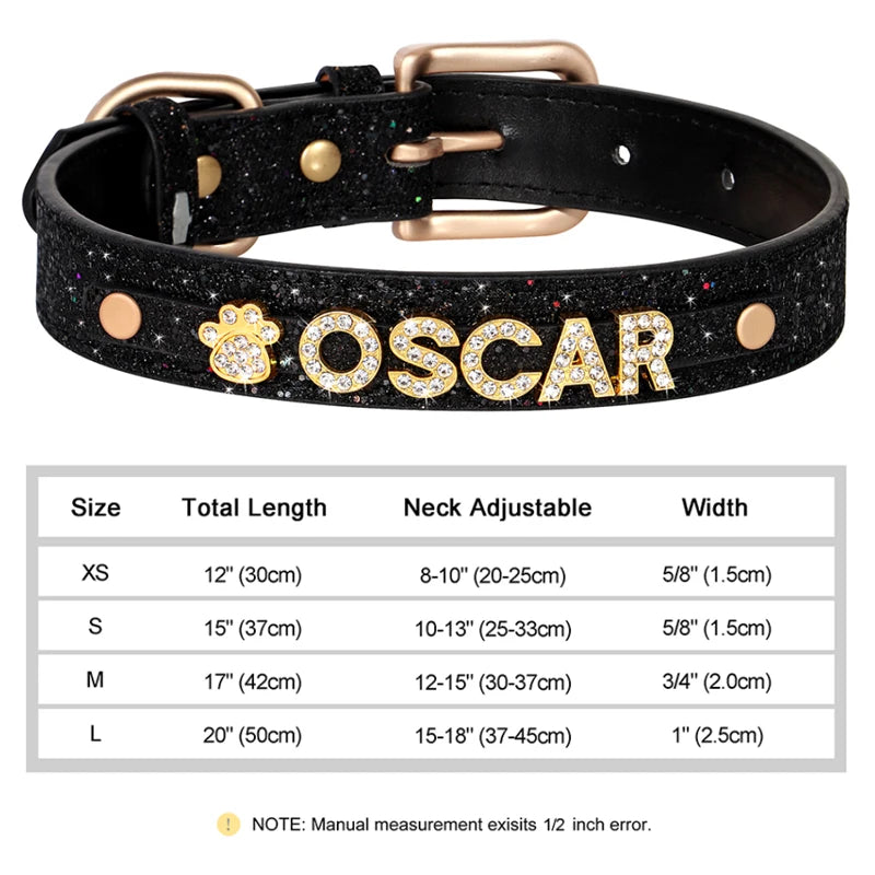 Personalized Bling Dog Collar – Crystal Rhinestone