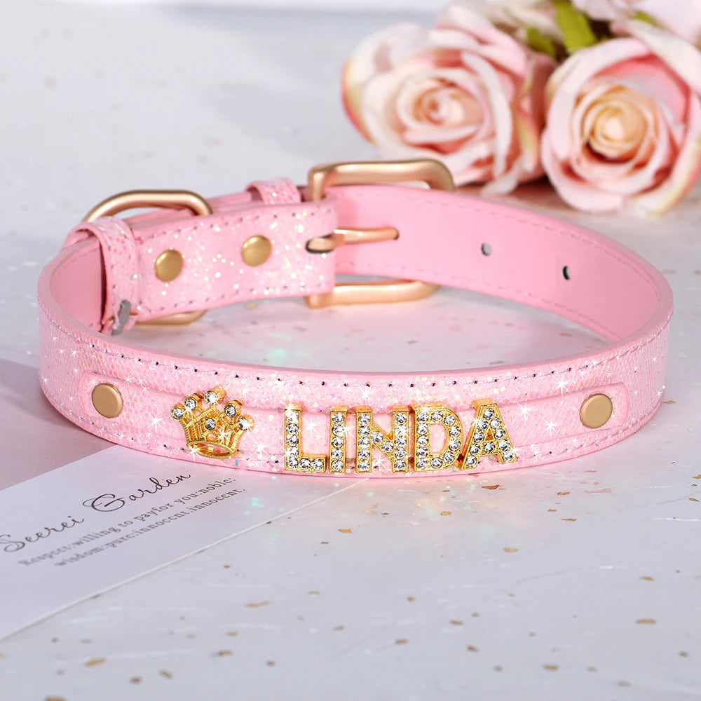 Personalized Bling Dog Collar – Crystal Rhinestone