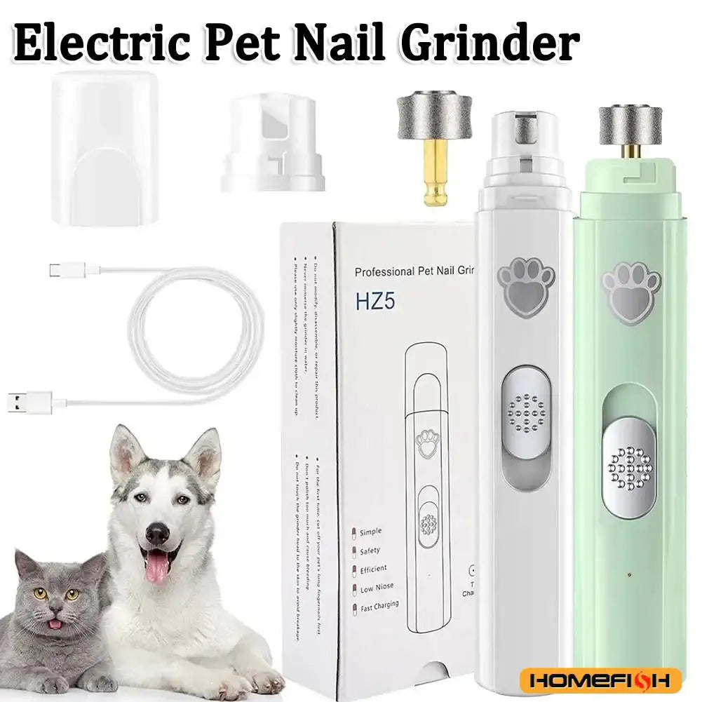 Electric Dog Nail Grinder – USB Pet Nail Trimmer