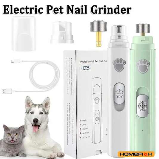Electric Dog Nail Grinder – USB Pet Nail Trimmer