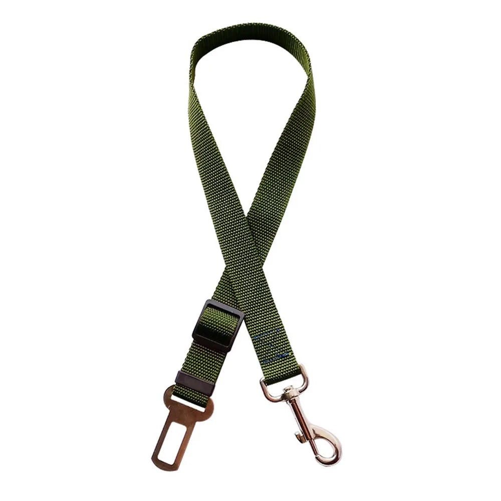Adjustable Dog Car Seat Belt – Reflective & Padded Harness