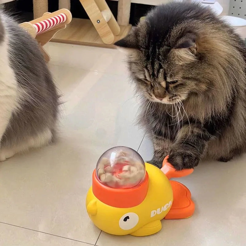 Interactive Duck Treat Dispenser – Cat & Dog Toy