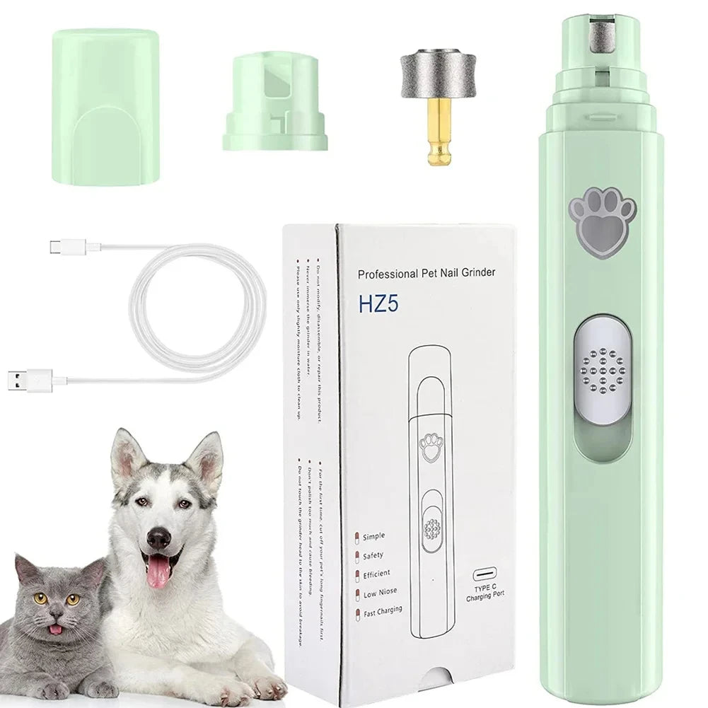 Electric Dog Nail Grinder – USB Pet Nail Trimmer