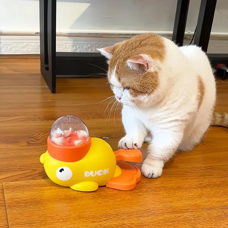 Interactive Duck Treat Dispenser – Cat & Dog Toy
