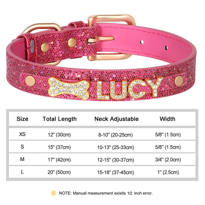 Personalized Bling Dog Collar – Crystal Rhinestone