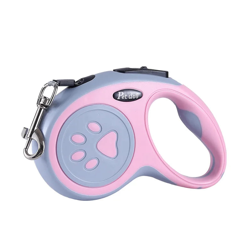 Retractable Dog Leash – Durable Nylon, 3m & 5m