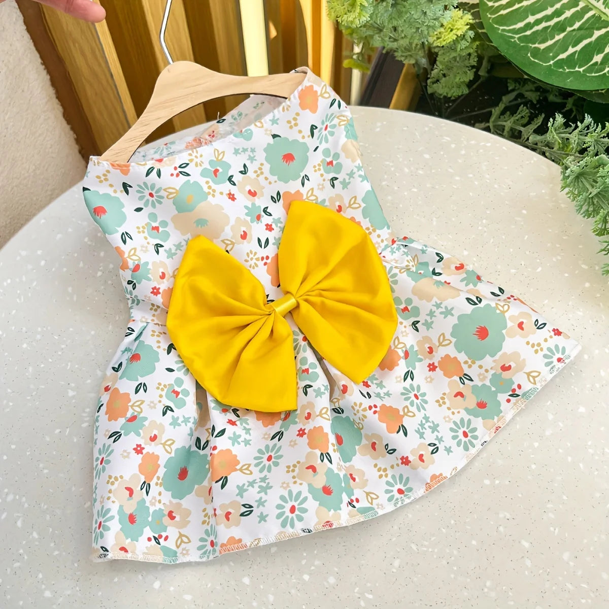 Summer Dog Dress – Floral Princess Outfit for Pets