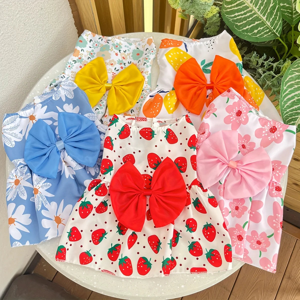 Summer Dog Dress – Floral Princess Outfit for Pets