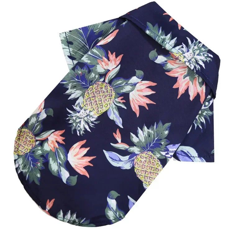 Summer Pet Clothes – Hawaiian Style Dog Shirt